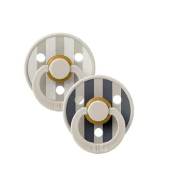 Pacifiers + Clips-Bibs Studio Colour Block Pacifier (2 Pack)