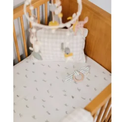 Crib Fitted Sheets-Pehr Summer Bugs Crib Sheet