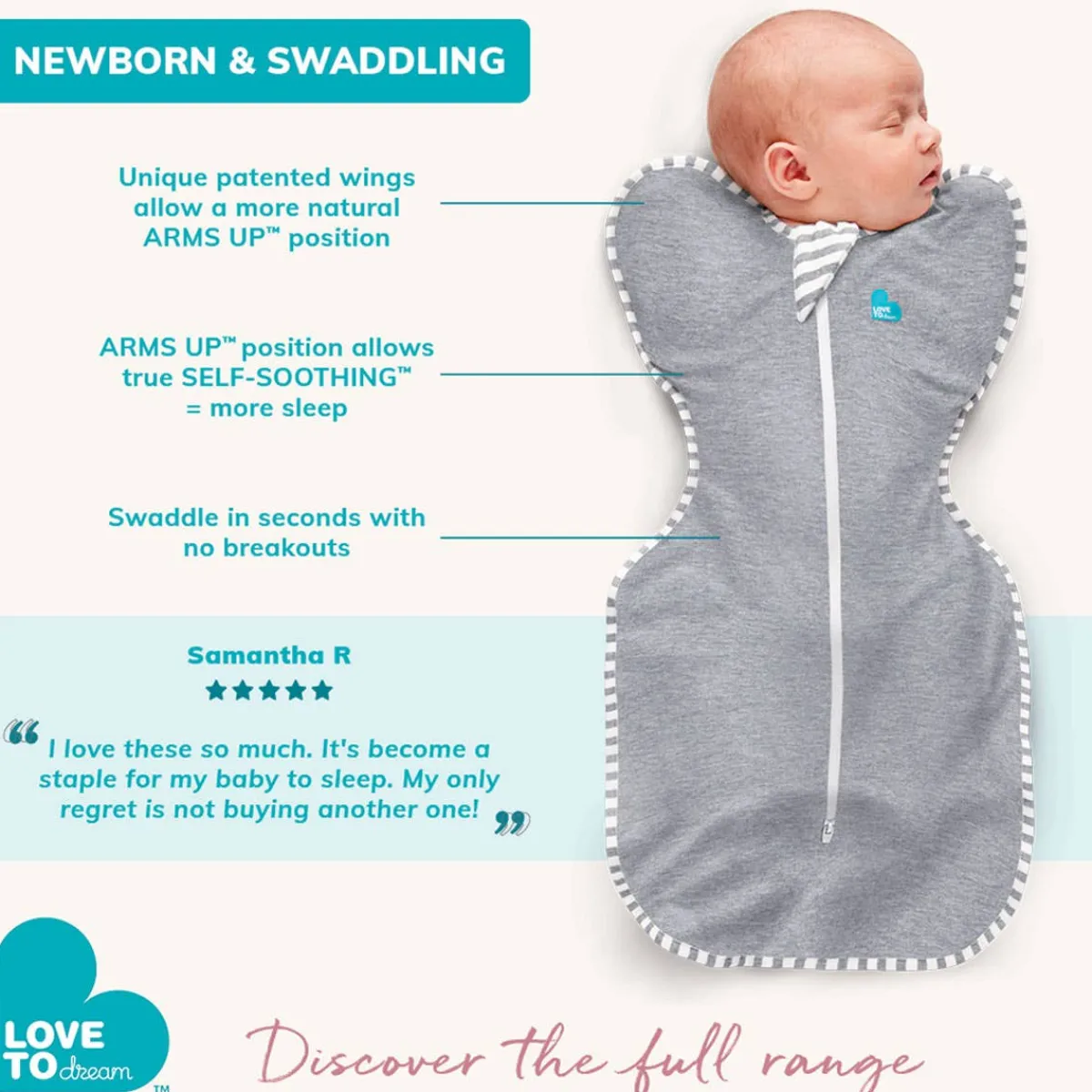 Sleep Sacks + Wraps-Love To Dream Swaddle UP Organic