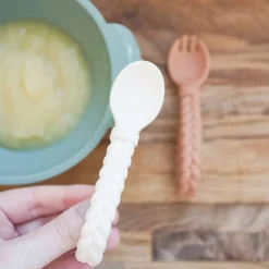 Kids Utensils|Toddler Training Utensils-Itzy Ritzy Sweetie Spoons Fork + Spoon Set