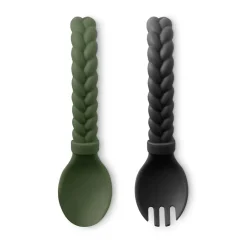 Kids Utensils|Toddler Training Utensils-Itzy Ritzy Sweetie Spoons Fork + Spoon Set