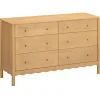 Dressers-Babyletto Swell 6 Drawer Dresser