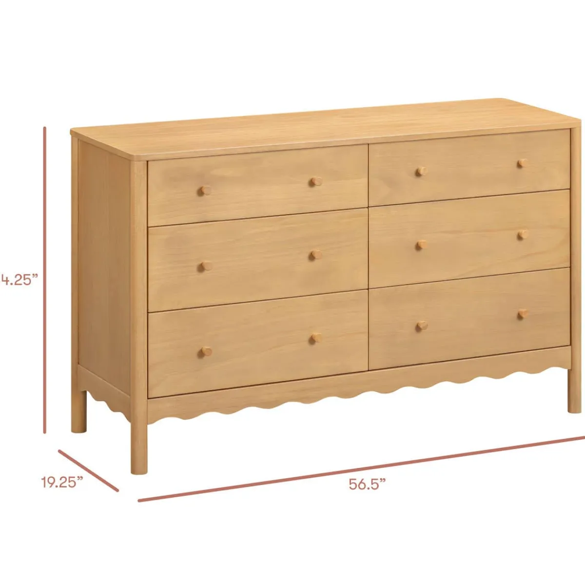 Dressers-Babyletto Swell 6 Drawer Dresser