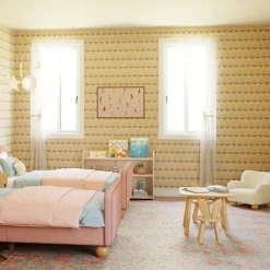 Kids Sofas + Armchairs-Babyletto Swoops Kids Chair (Boucle)