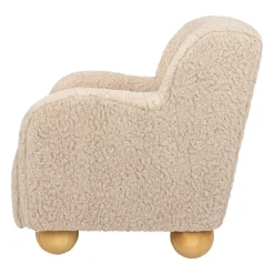 Kids Sofas + Armchairs-Babyletto Swoops Kids Chair (Shearling)