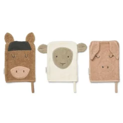 Towels + Cloths-Liewood Sylvester Washcloth (3 Pack)