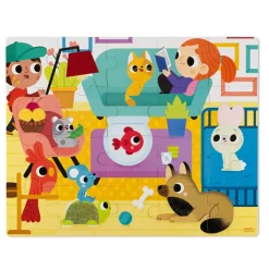 Puzzles|Wooden Toys-Janod Tactile Puzzle (20 Pieces)
