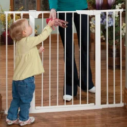 Baby Gates + Babyproofing-KidCo Tall & Wide Auto Close Gateway - White