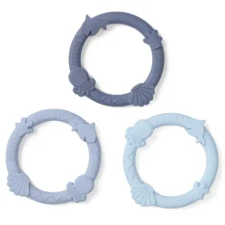 Teethers|Pacifiers + Clips-LouLou Lollipop Teething Ring Set