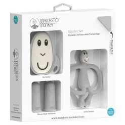 Teethers|Pacifiers + Clips-Matchstick Monkey Teething Starter Set