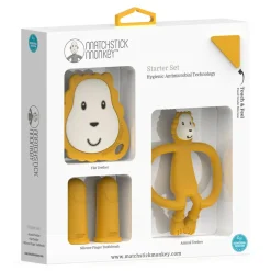 Teethers|Pacifiers + Clips-Matchstick Monkey Teething Starter Set
