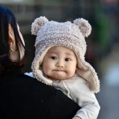 Winter Hats-7AM Enfant The Cub Hat (Teddy) Oatmeal