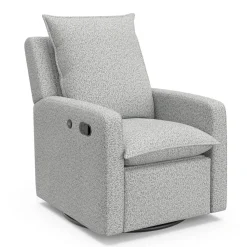Gliders|Wck Exclusive Furniture-Storkcraft Timeless Recliner Glider with USB (Boucle)