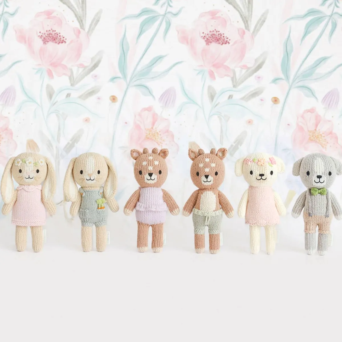 Knit Animals-cuddle + kind Tiny Knit Doll