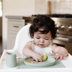 Kids Plates + Bowls|Grip + Suction Dishes-Ez Pz Tiny Plate