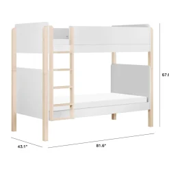 Twin Beds + Trundles|Bunk Beds + Loft Beds-Babyletto Tiptoe Bunk Bed