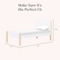 Twin Beds + Trundles-Babyletto Tiptoe Twin Bed