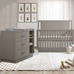Dressers|Nursery Collections-Tulip Tito Convertible Crib & Combo Drawer