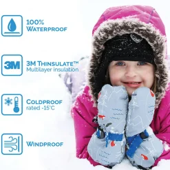 Mitts + Gloves-Jan & Jul Toasty-Dry Waterproof Mitten Thumbless