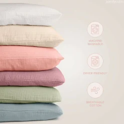 Pillows-Comfycubs Toddler Pillow with Muslin Pillow Case