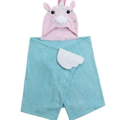 Towels + Cloths-Zoocchini Toddler Plush Terry Hooded Bath Towel