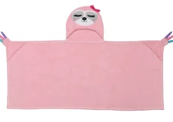 Towels + Cloths-Zoocchini Toddler Plush Terry Hooded Bath Towel