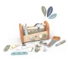Pretend Play|Wooden Toys-Speedy Monkey Tool Box - Workbench (2-in-1)