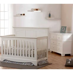 Nursery Collections|Convertible Cribs-Pali Torino Full Panel Forever Crib + Double Dresser