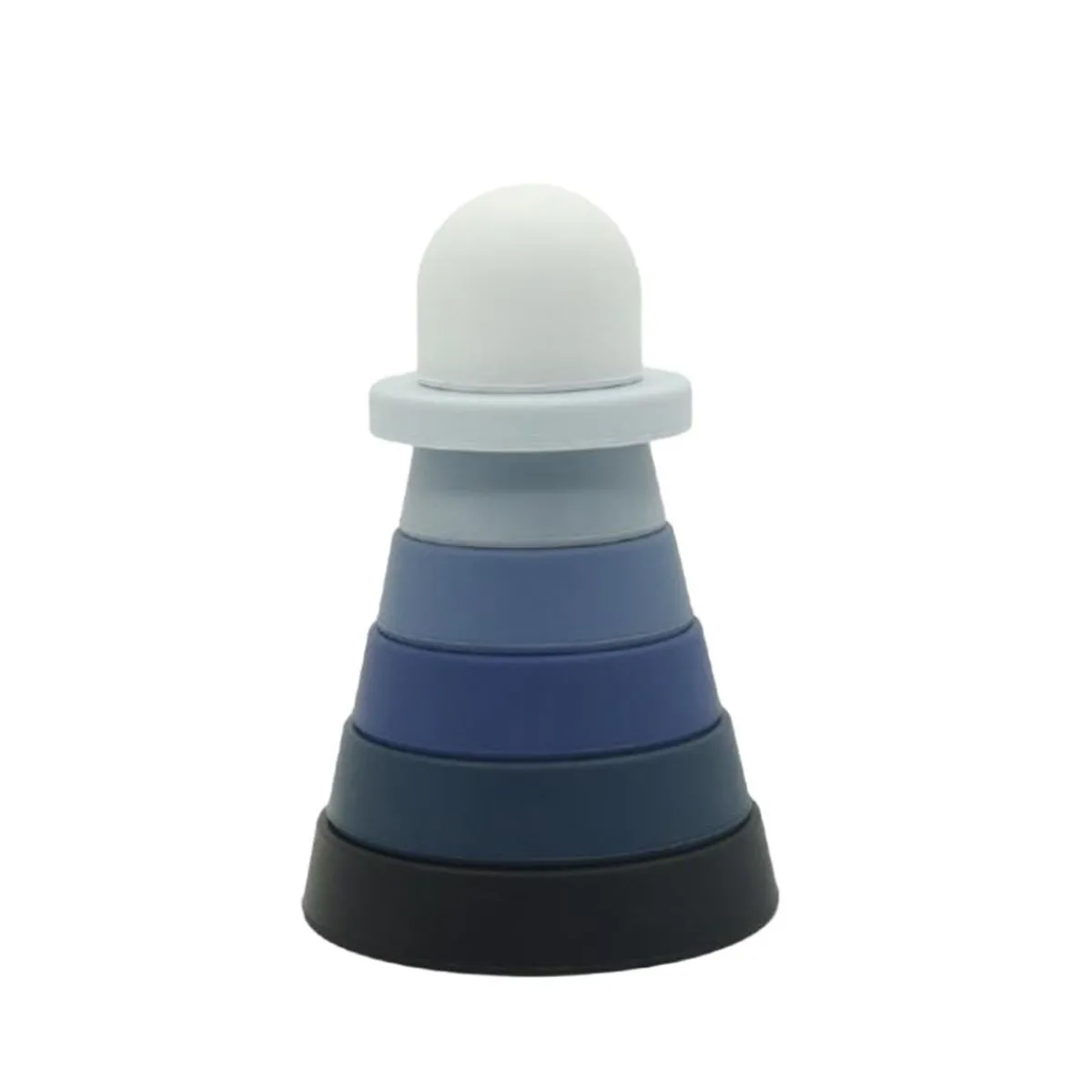 Stack + Nest Toys|Bath Toys-Kushies Toy Lighthouse Stack