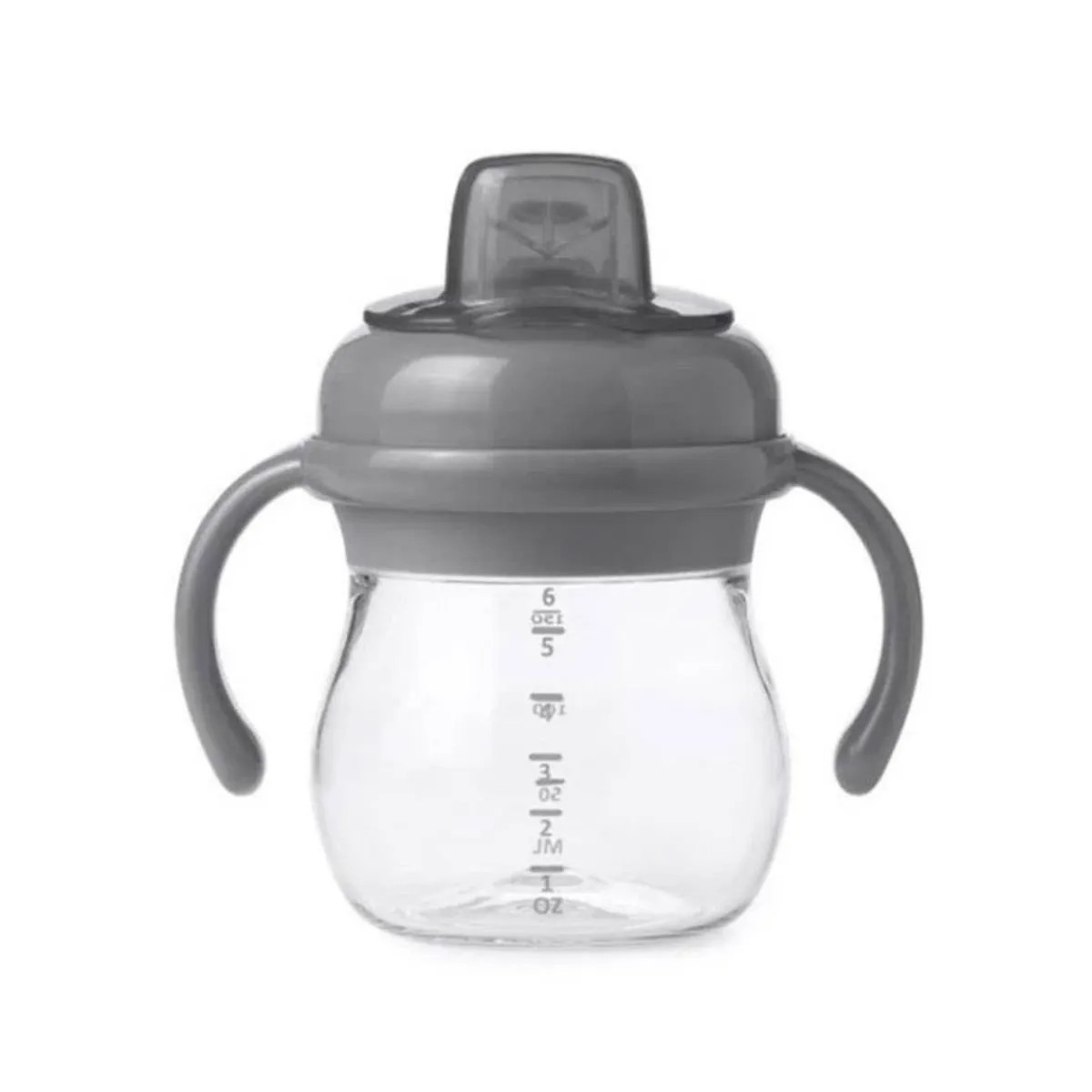 Kids Drinkware|Sippy Cups + Straw Cups-Oxo Tot Transition Soft Spout Sippy Cup (6 oz) Grey