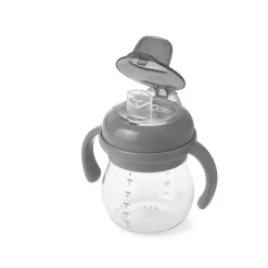 Kids Drinkware|Sippy Cups + Straw Cups-Oxo Tot Transition Soft Spout Sippy Cup (6 oz) Grey