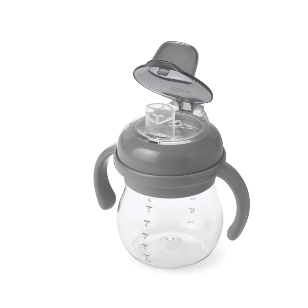 Kids Drinkware|Sippy Cups + Straw Cups-Oxo Tot Transition Soft Spout Sippy Cup (6 oz) Grey