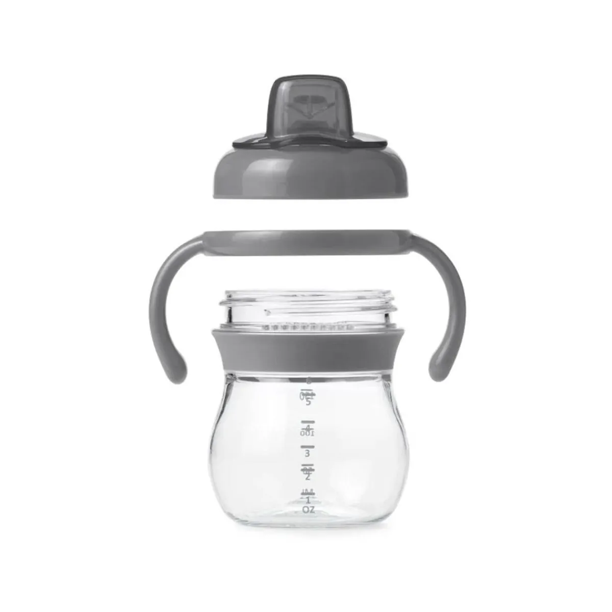 Kids Drinkware|Sippy Cups + Straw Cups-Oxo Tot Transition Soft Spout Sippy Cup (6 oz) Grey