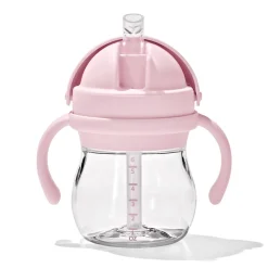 Sippy Cups + Straw Cups-Oxo Tot Transition Straw Cup with Removable Handles (6 oz)