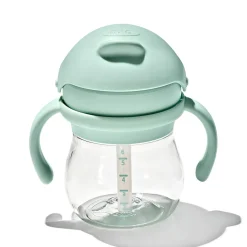 Sippy Cups + Straw Cups-Oxo Tot Transition Straw Cup with Removable Handles (6 oz)