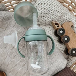 Kids Drinkware|Sippy Cups + Straw Cups-Nouka Transitional Sippy/Weighted Straw Cup