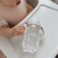 Kids Drinkware|Sippy Cups + Straw Cups-Nouka Transitional Sippy/Weighted Straw Cup