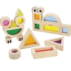 Puzzles|Wooden Toys-Janod Translucent Blocks
