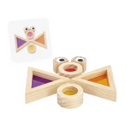 Puzzles|Wooden Toys-Janod Translucent Blocks
