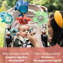 Stroller Toys-Tiny Love Treasure the Ocean Musical Nature Stroller Arch