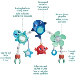Stroller Toys-Tiny Love Treasure the Ocean Musical Nature Stroller Arch