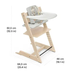 High Chairs & Boosters|Highchairs + Boosters-Stokke Tripp Trapp® High Chair² Complete - Oak (4 Piece Set)