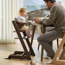 High Chairs & Boosters-Stokke Tripp Trapp® High Chair² Complete with Newborn Set (Oak) Warm Brown