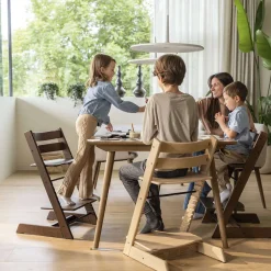 High Chairs & Boosters-Stokke Tripp Trapp® High Chair² Complete with Newborn Set (Oak) Warm Brown
