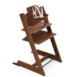 High Chairs & Boosters-Stokke Tripp Trapp® High Chair² with Newborn Set (Oak) Warm Brown