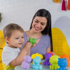 Play + Learn Toys|Grasping Toys-Bright Starts TropicAnimals 9 Take-Along Friends