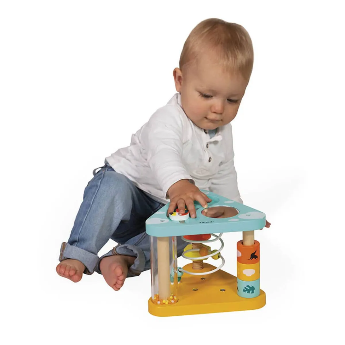 Wooden Toys|Play + Learn Toys-Janod Tropik Multi-Activity Triangle