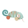 Wooden Toys|Pull Toys-Janod Tropik Pull-Along Chameleon