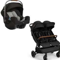 Travel Systems-Nuna TRVL DUBL + PIPA CAR SEAT Travel System
