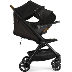 Travel Strollers-Nuna TRVL Stroller Caviar